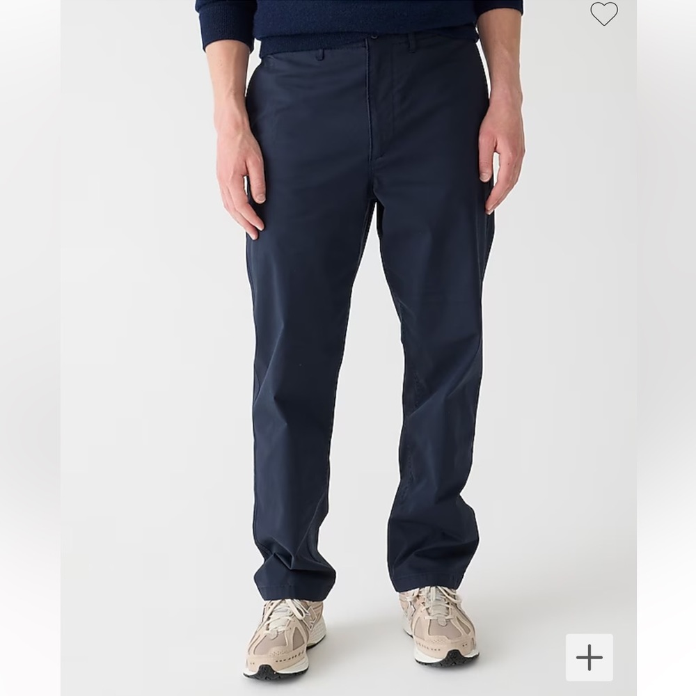 J. Crew Late Night Navy Relaxed-fit Utility Tech Twill Pant Size 34